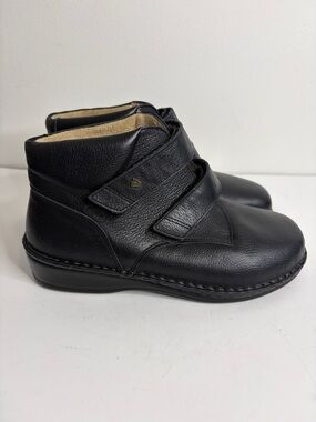 Finn Comfort Boots EU 40 Mens US 7 Womens US 9 Black Leather Orthopaedic Shoes
